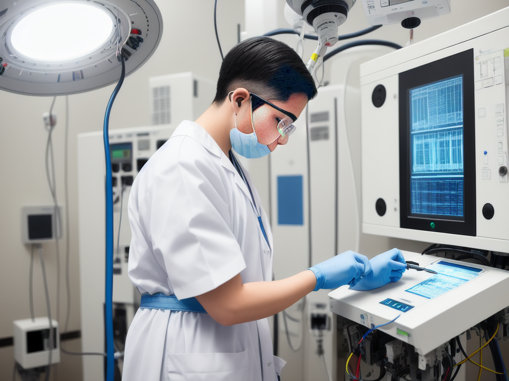 Line isolation monitor display showing total hazard current and transformer load for isolated power system testing