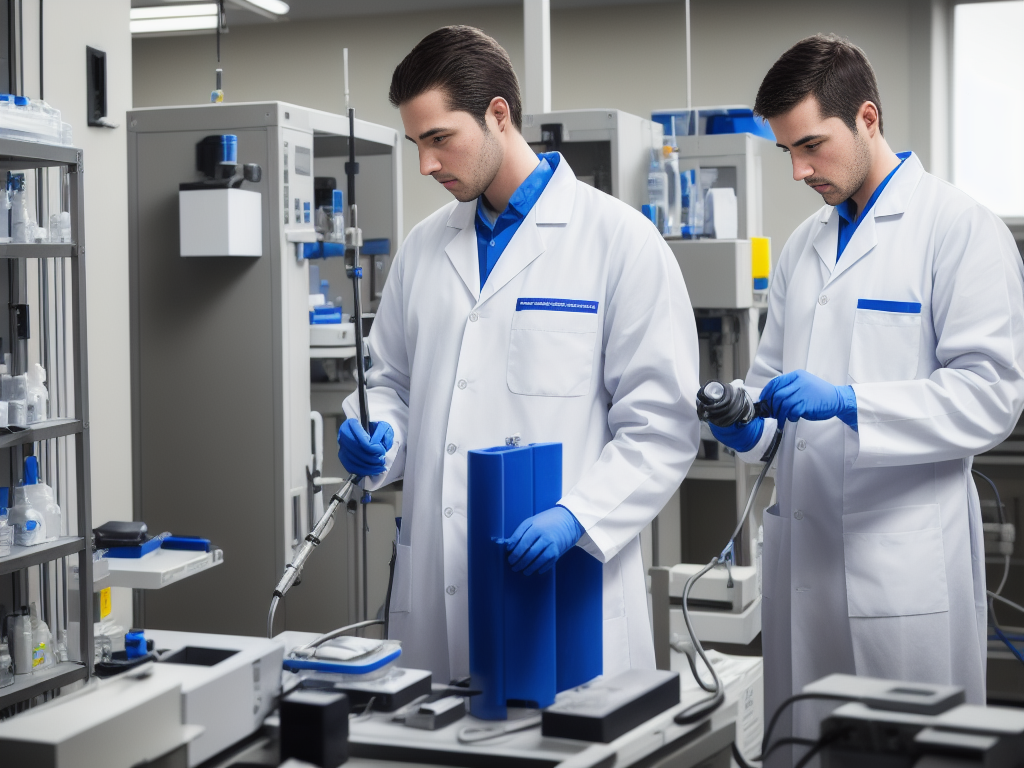 Idaho Biomedical Services technician in a hospital sterile-processing area
